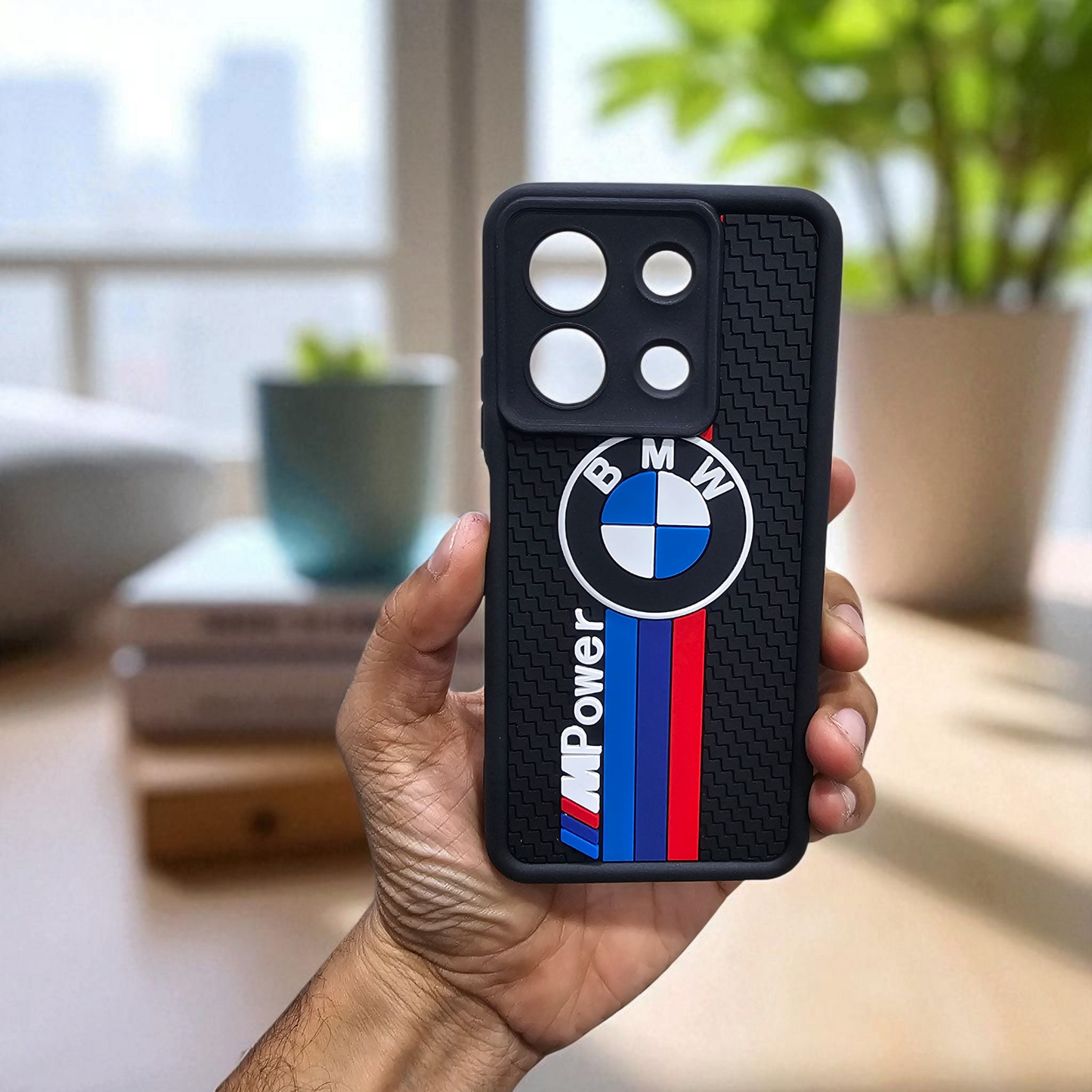 Redmi Note 13 Pro 5G BMW Soft Silicone Cute 3D Cartoon Back Cover Case - BMW