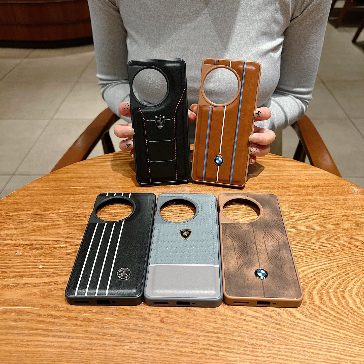 OnePlus 11r 5g Luxury Branded Leather Designer Case- Mercedes