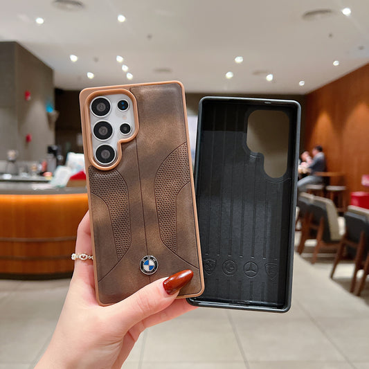 Samsung Ultra Series Luxury Branded Car Logo Leather Case - BMW 2