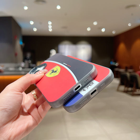 Apple iPhone 16 Series Premium Ferrari IMD Printed Back Case - Ferrari 2