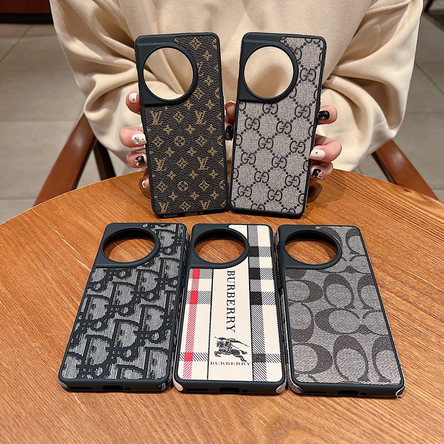 OnePlus 11r 5g Luxury Branded Leather Designer Case -Coach