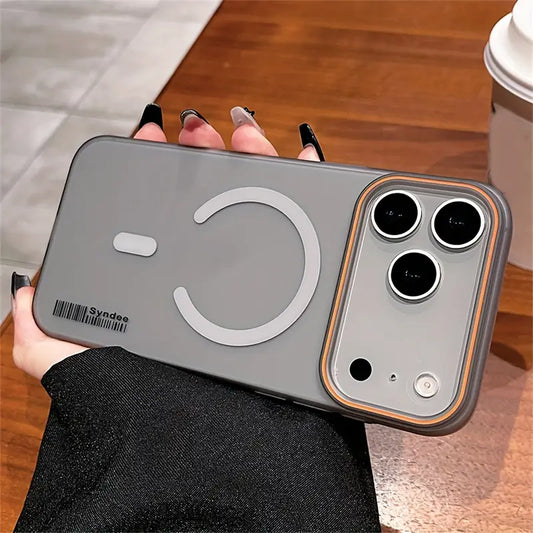 Apple iPhone 17 Pro Max Premium Magnetic Frosted Ultra Slim Back Case - Frosted Grey