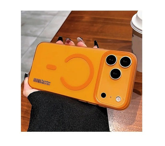 Apple iPhone 17 Pro Max Premium Magnetic Frosted Ultra Slim Back Case - Desert Orange