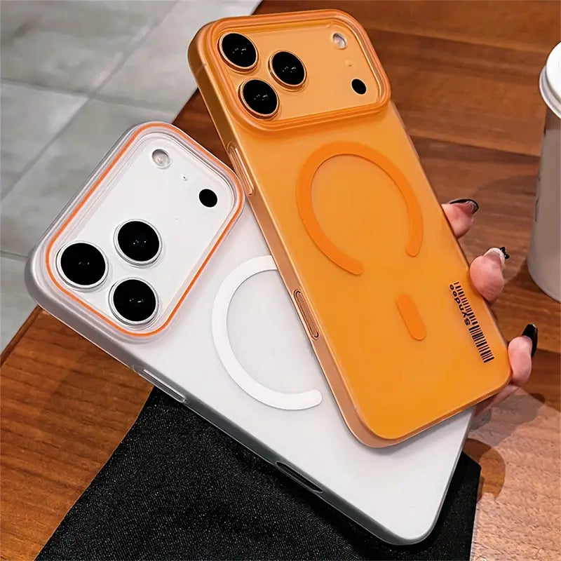 Apple iPhone 17 Pro Premium Magnetic Frosted Ultra Slim Back Case - Desert Gold