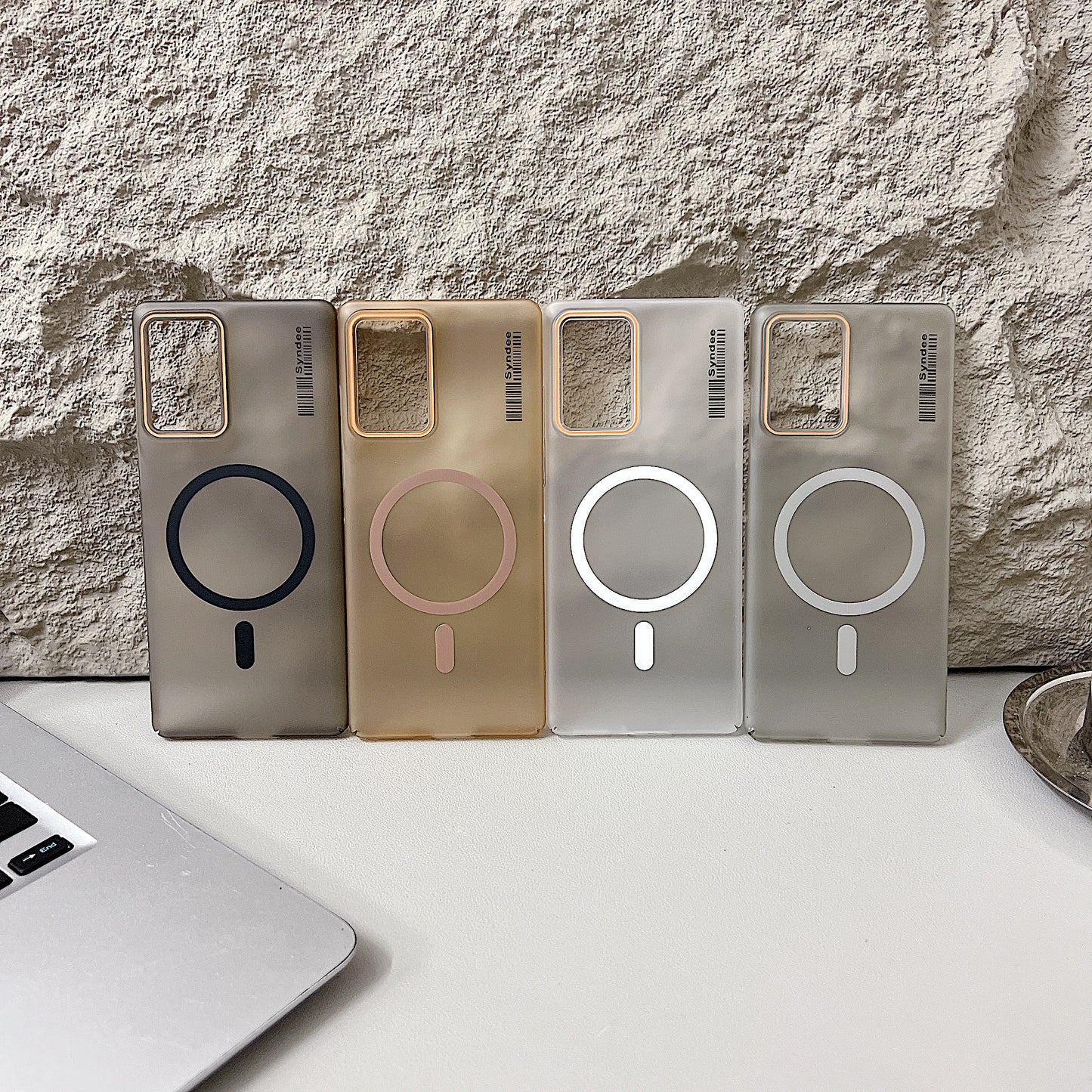 Motorola Moto EDGE 50 Fusion / G96 5G Premium Magnetic Frosted Ultra Slim Back Case - Desert Gold