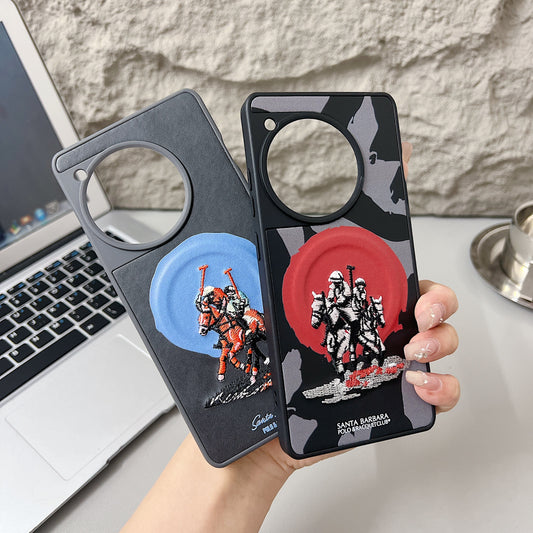 OnePlus 12r 5G Premium US POLO Assn. Embroidery Leather case with Magsafe - Jockey 3