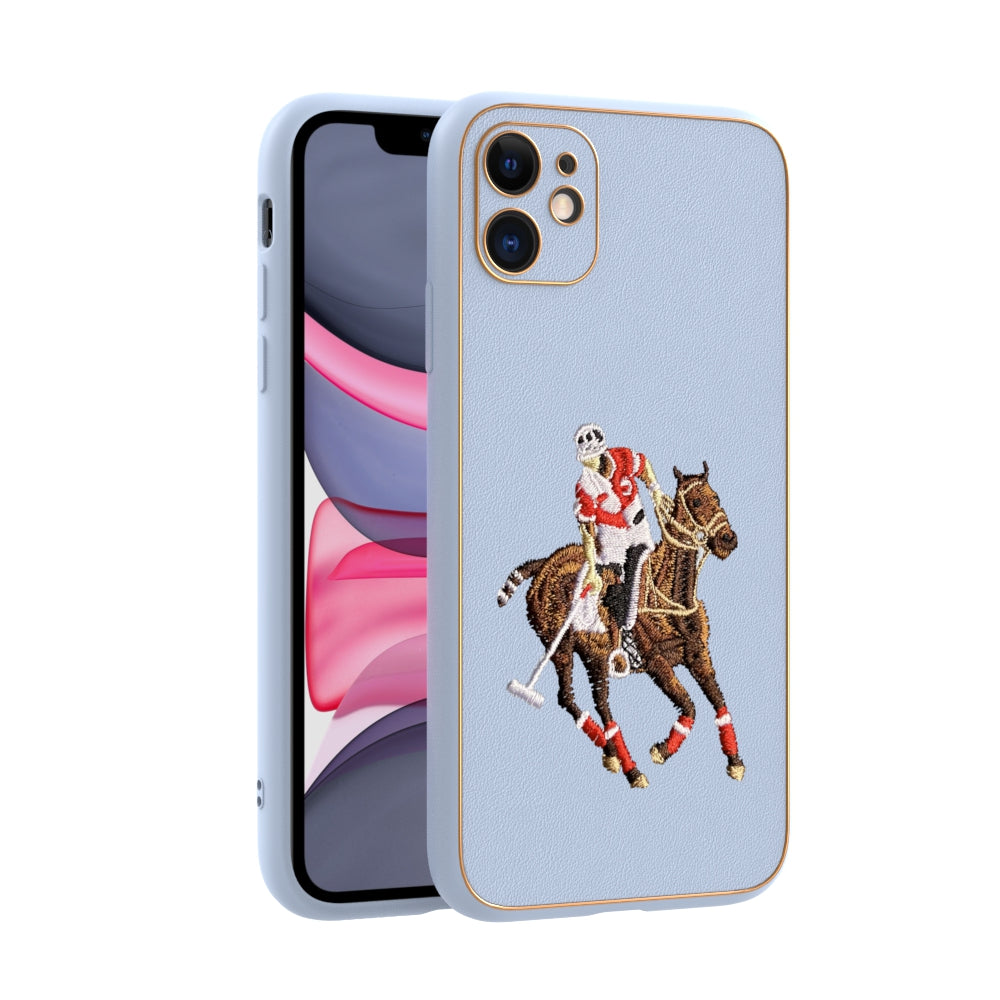 Apple iPhone 11 Premium Embroidery Leather case - Pattern 10