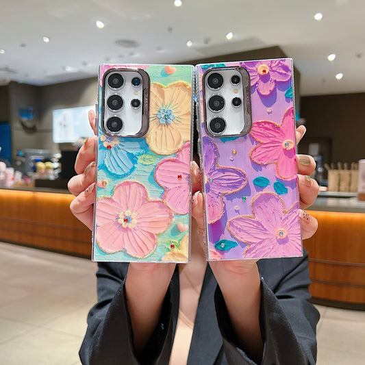 Samsung S22 Ultra 5G 3D Hot Trending Rhinestone Flowers case - Pattern 3