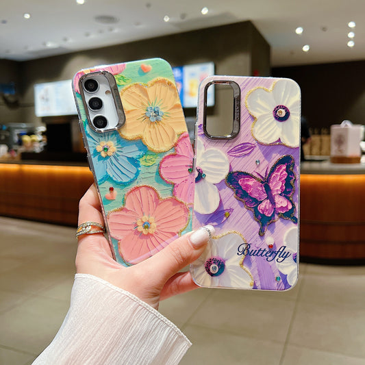 Samsung A34 5G 3D Hot Trending Rhinestone Flowers case - Pattern 6