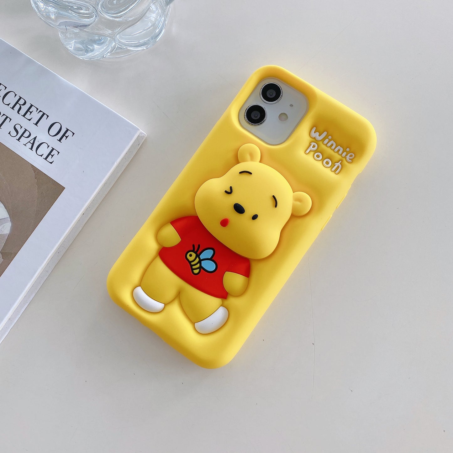 Apple iPhone 11/12 Winnie Pooh Pop Sockets Soft Silicone cases (Winnie Pooh)