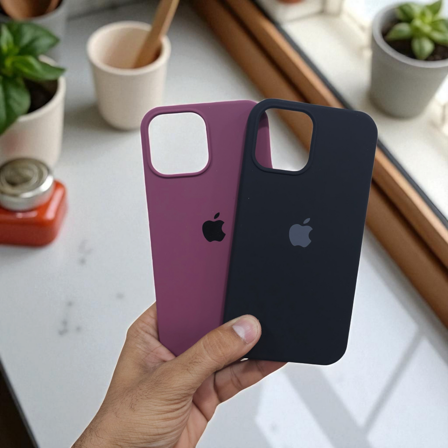 (Pack of 2) Silicone Case Cover for iPhone 13 5G - Combo 5