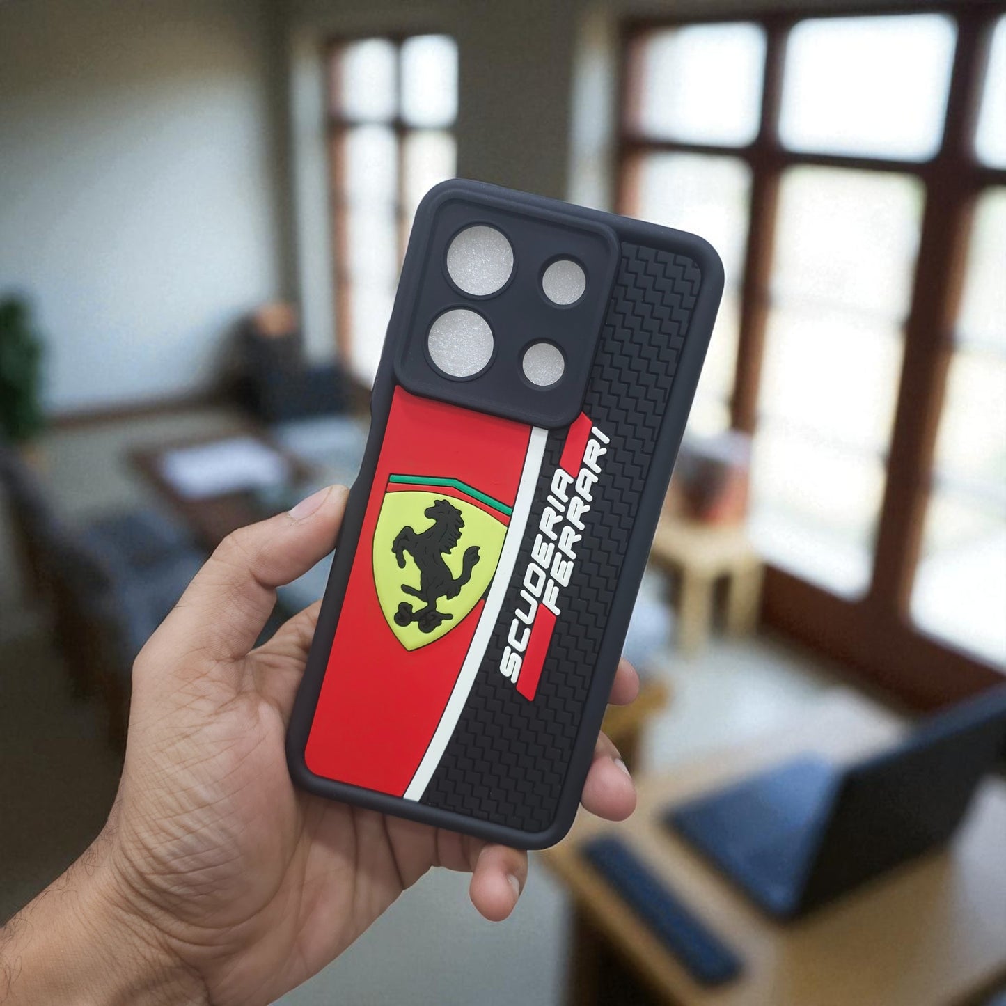 Redmi Note 13 Pro 5G Ferrari Soft Silicone Cute 3D Cartoon Back Cover Case - Ferrari