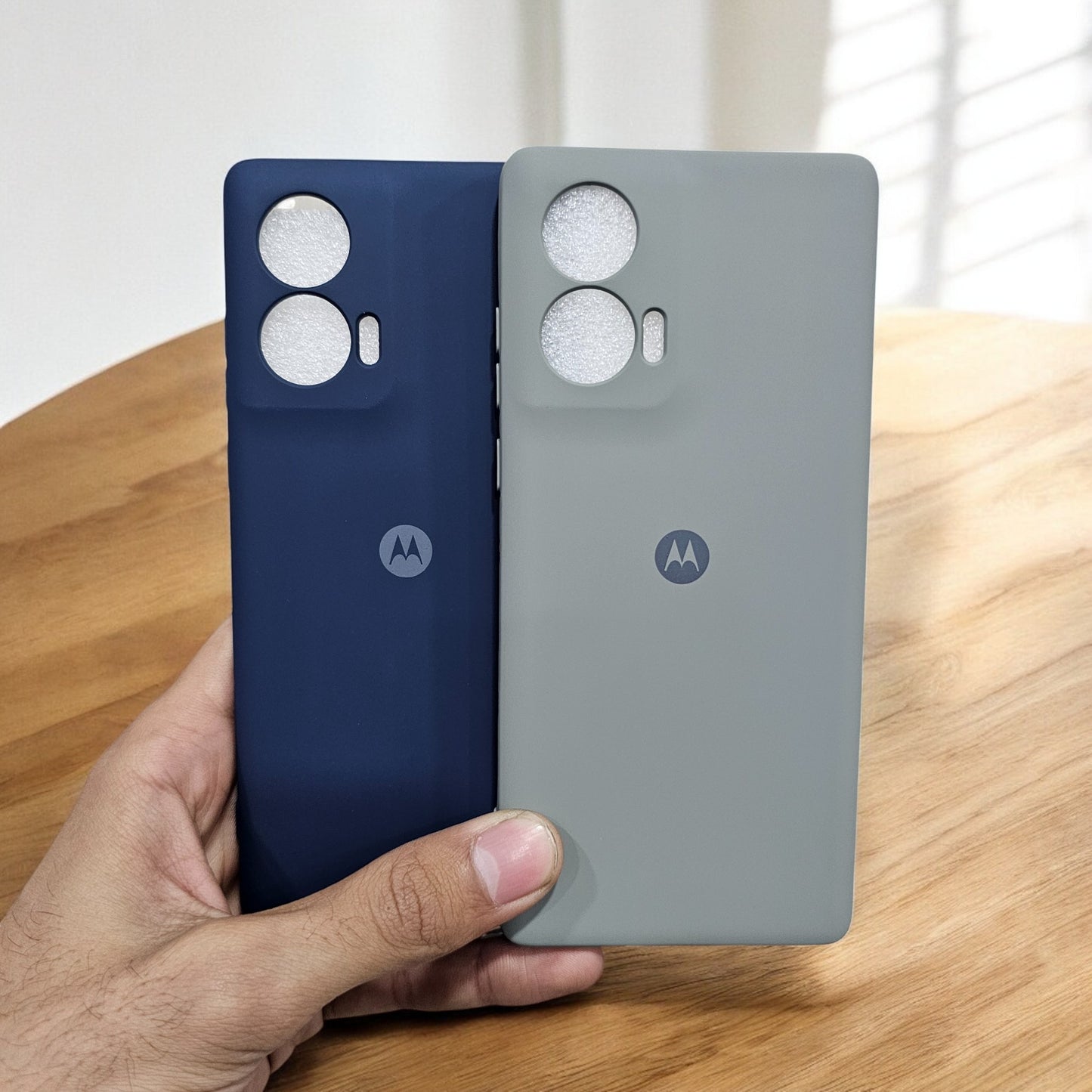 (Pack of 2) Motorola Edge 50 Fusion / Moto G96 5G Silicone Case Cover - Pattern 2