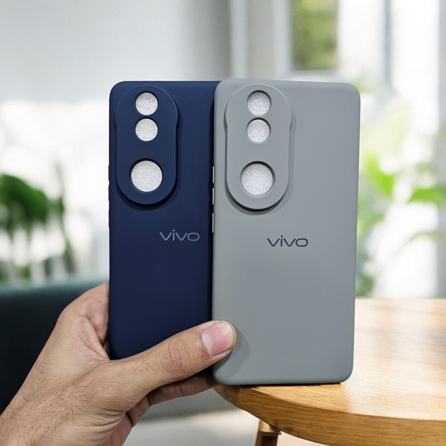 (Pack of 2) Vivo V50/V50e 5G Silicone Case Cover - Pattern 2