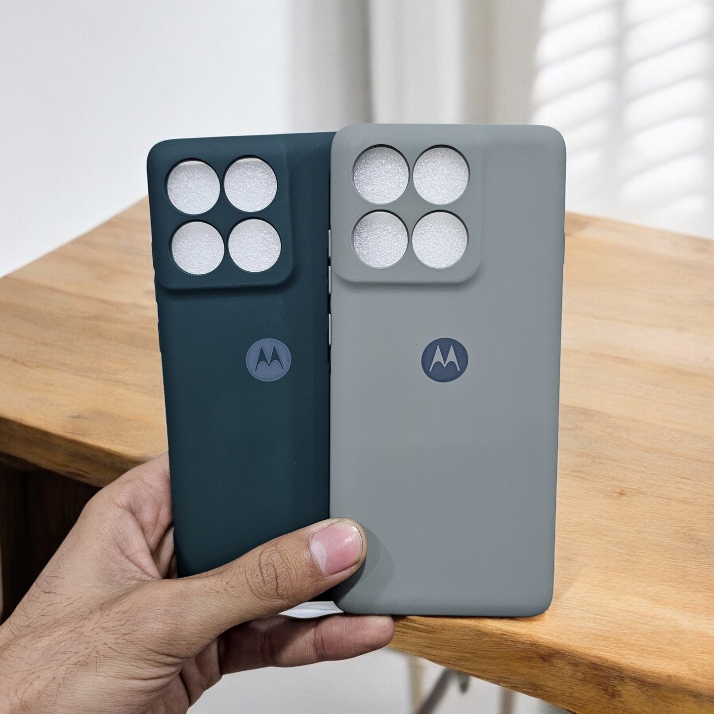 (Pack of 2) Motorola Edge 60 Pro 5G Silicone Case Cover - Pattern 1