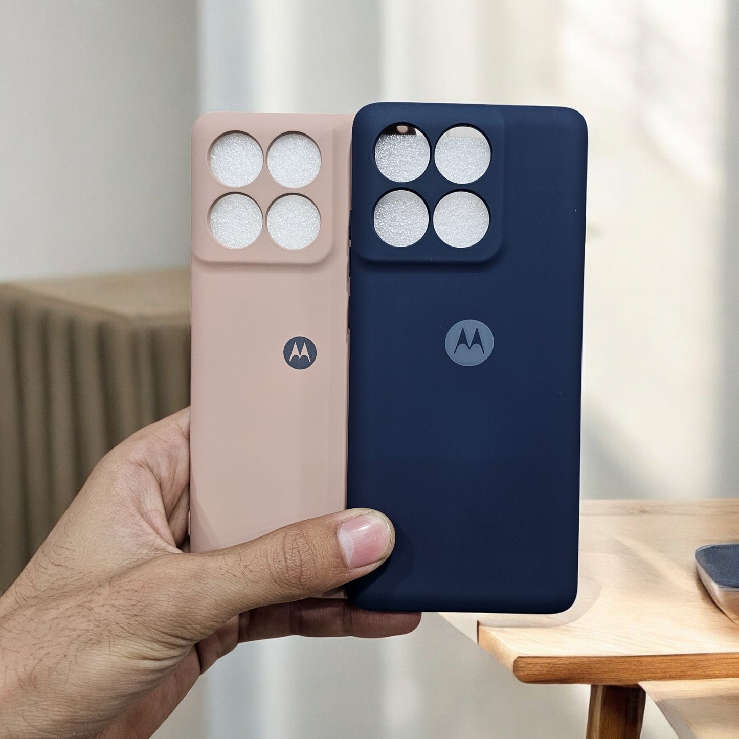 (Pack of 2) Motorola Edge 60 Pro 5G Silicone Case Cover - Pattern 4