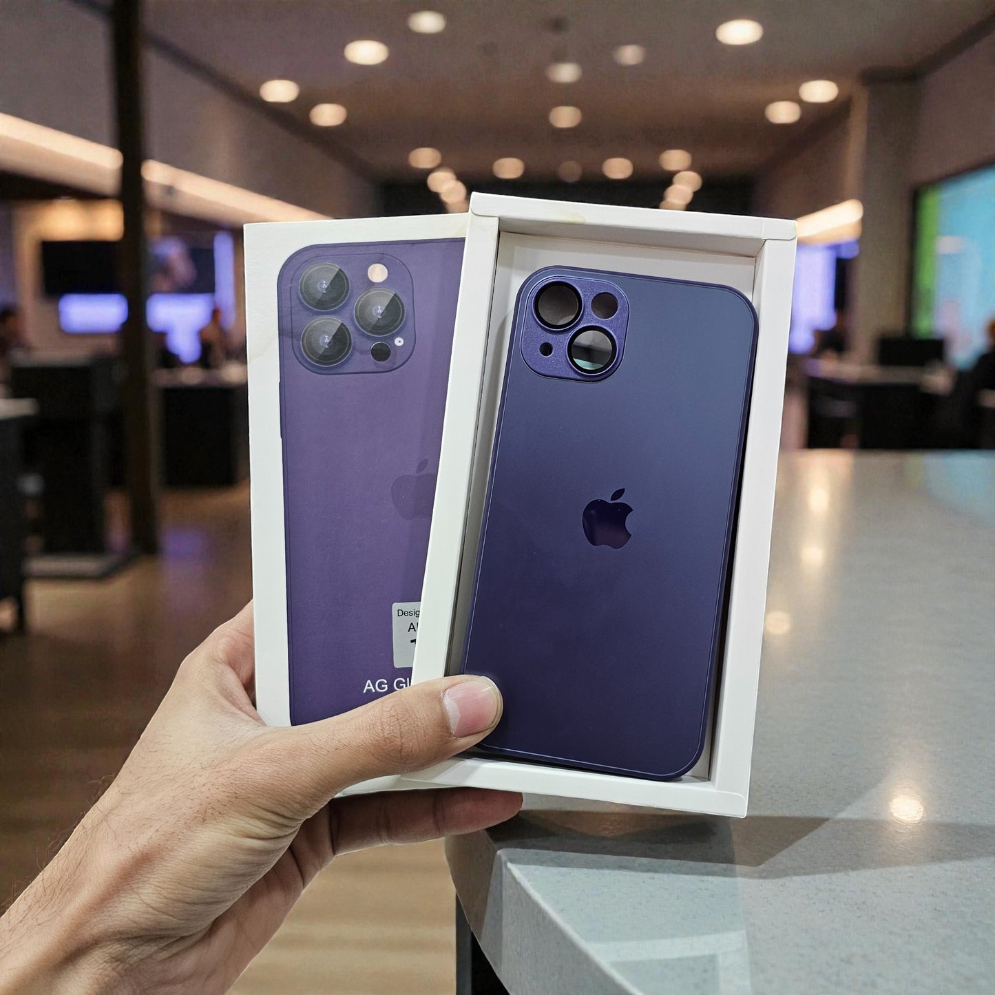 iPhone 14 Plus Premium AG Matt Anti-scratch Back Case Cover - Dark Purple