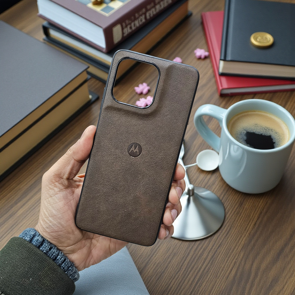 Motorola Moto G67 Power / G57 Power 5g Premium Leather Back Case Cover - Brown