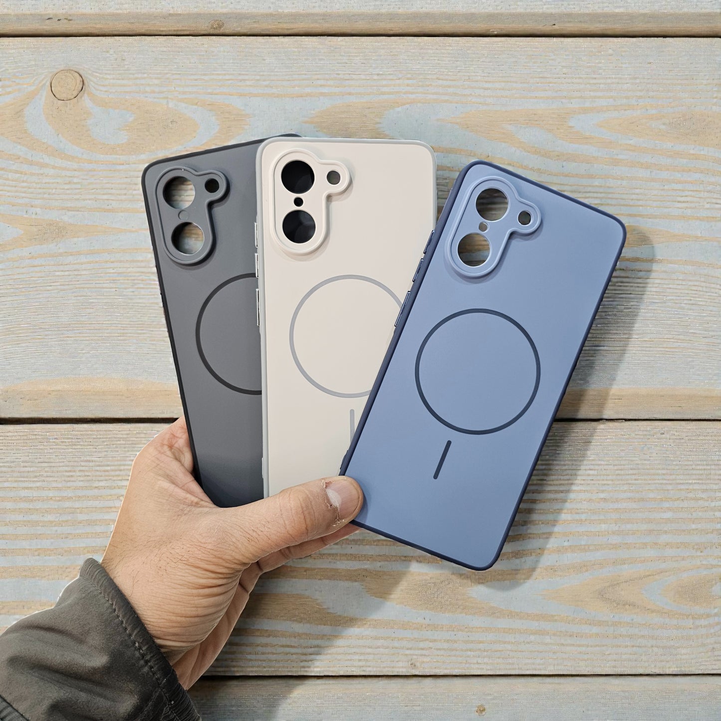 OnePlus Nord Ce 5 5g Premium Magsafe Printed Candy Color Back Case - Grey