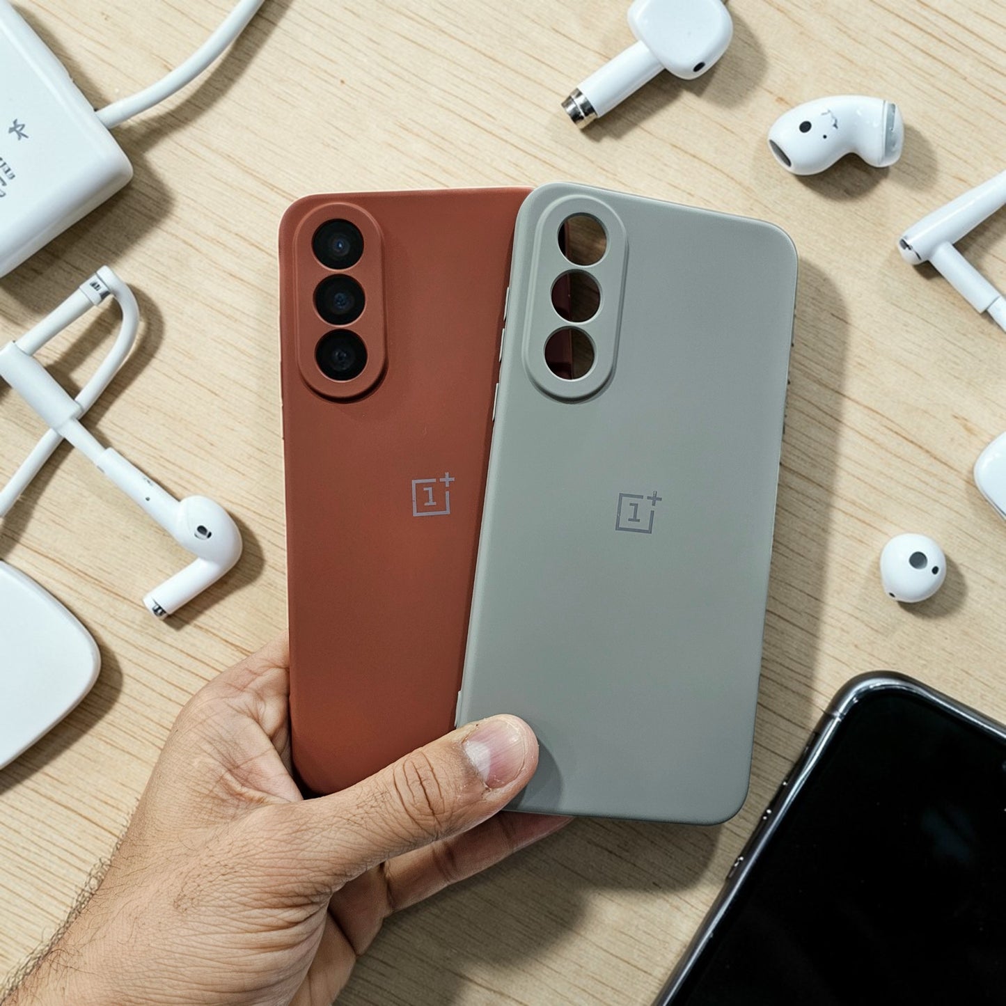 (Pack Of 2)OnePlus Nord 5 5g Premium Soft Silicone Back Case Cover - Combo 4