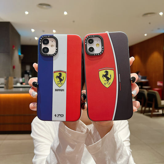 Apple iPhone 12/12 Pro Premium Ferrari IMD Printed Back Case - Ferrari 2