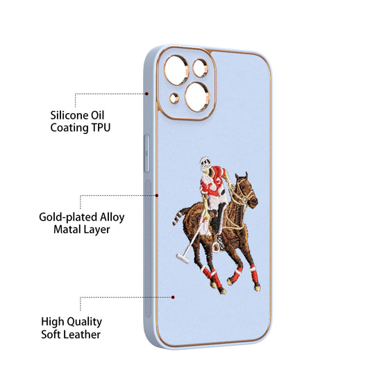 Apple iPhone 13 Premium Embroidery Leather case - Pattern 3