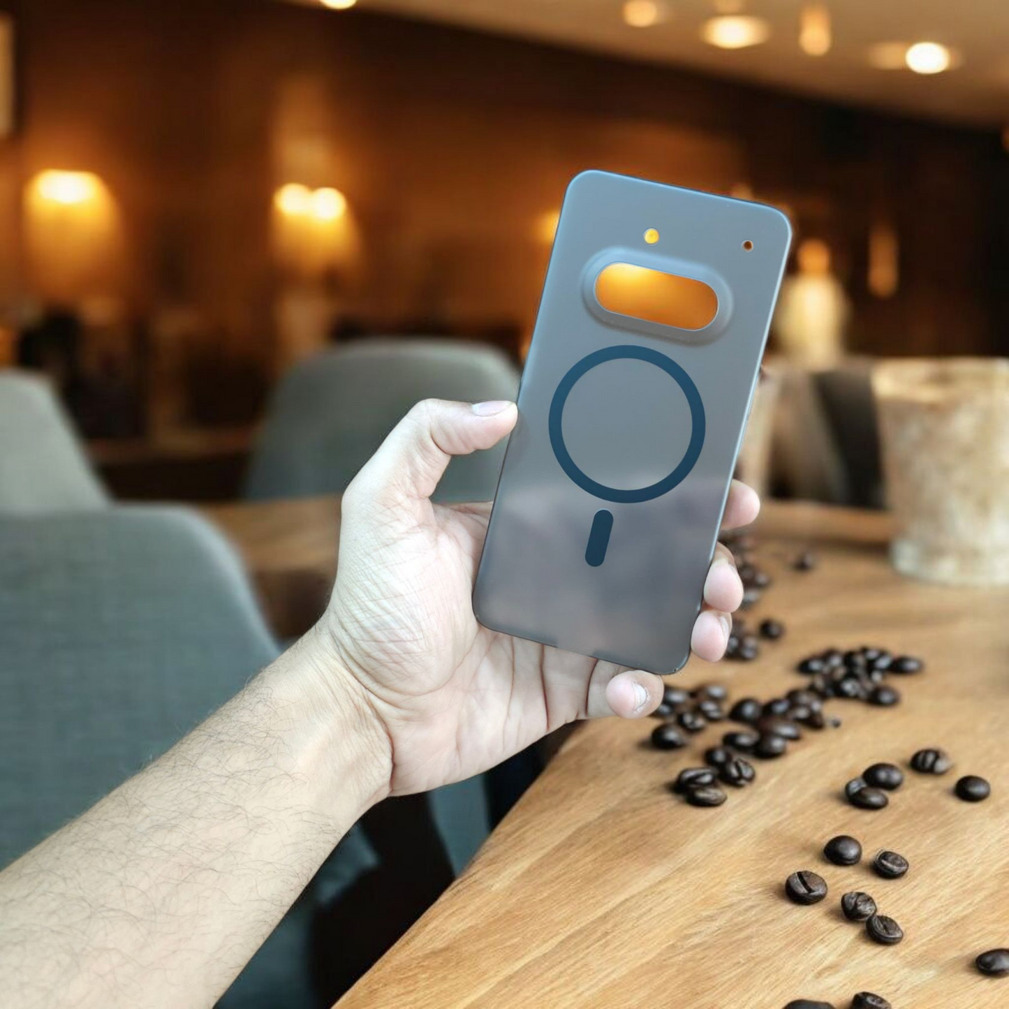 Nothing Phone 3A 5G Premium Magnetic Frosted Ultra Slim Back Case - Frosted Black