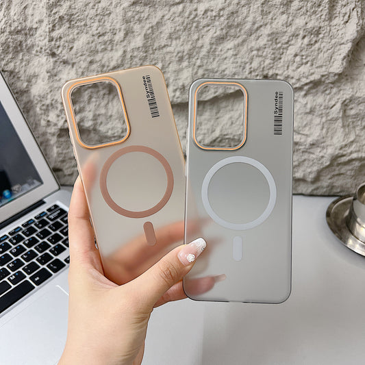 Oppo Reno 13 Pro 5G Premium Magnetic Frosted Ultra Slim Back Case - Desert Gold