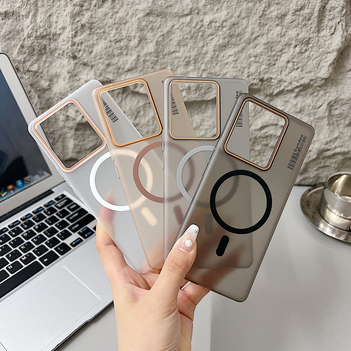 Vivo Y200 Pro 5G Premium Magnetic Frosted Ultra Slim Back Case - Black