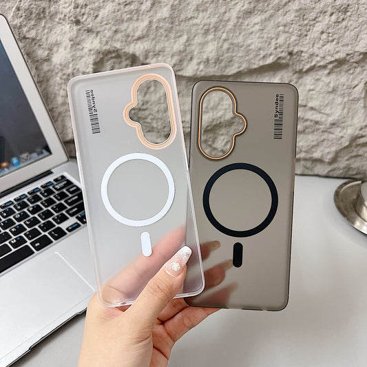 OnePlus Nord CE 3 Lite 5G Premium Magnetic Frosted Ultra Slim Back Case - White