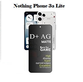 (Pack Of 3)Nothing Phone 3A Lite 5g Gaming Special D+ AG Matte Tempered Glass Anti Fingerprint