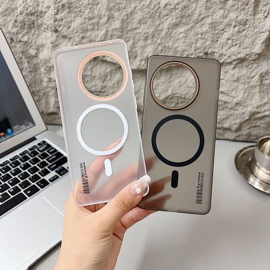 OnePlus 13r 5G Premium Magnetic Frosted Ultra Slim Back Case - Black