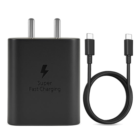 45W Super Fast USB C Charger With Cable For Samsung S series,M series,A series