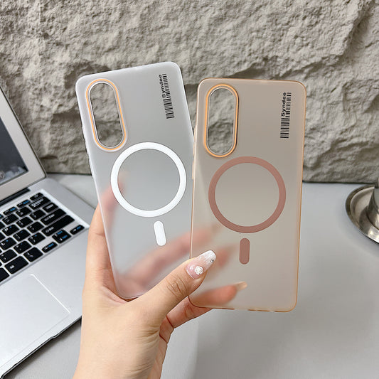 OnePlus Nord CE 4 Lite 5G Premium Magnetic Frosted Ultra Slim Back Case - Desert Gold