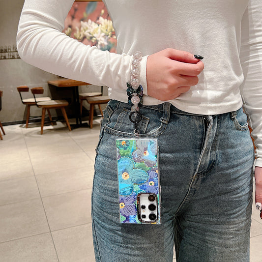 Samsung S24 Ultra 5G 3D Hot Trending Charms Rhinestone Flowers case - Pattern 4