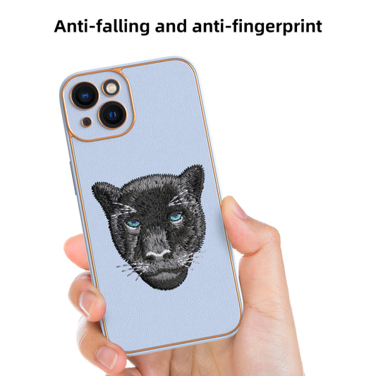 Apple iPhone 13 Premium Embroidery Leather case - Pattern 4