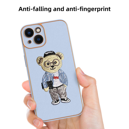 Apple iPhone 13 Premium Embroidery Leather case - Pattern 1