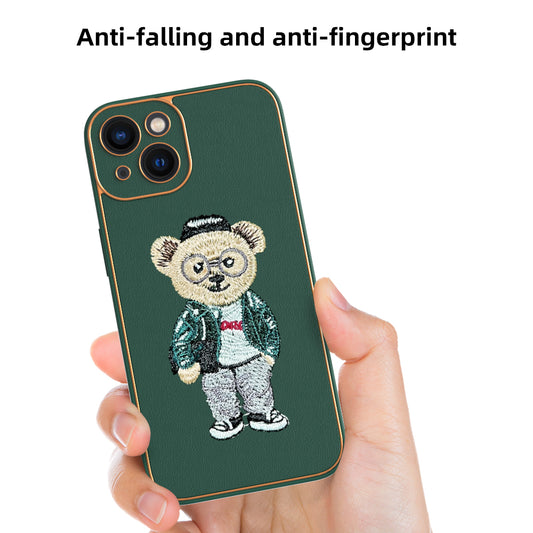 Apple iPhone 13 Premium Embroidery Leather case - Pattern 5