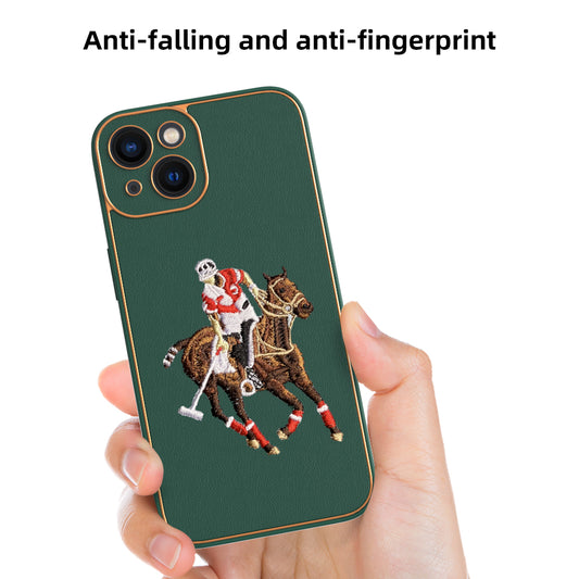 Apple iPhone 13 Premium Embroidery Leather case - Pattern 7