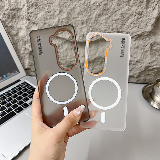 Vivo V40e/iQoo Z9s 5G 5G Premium Magnetic Frosted Ultra Slim Back Case - White