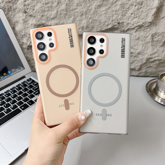 Samsung S24 Ultra 5G Premium Magnetic Frosted Ultra Slim Back Case - Grey