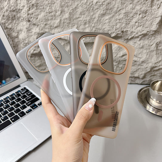 Redmi Note 14 Pro Plus 5G Premium Magnetic Frosted Ultra Slim Back Case - Grey