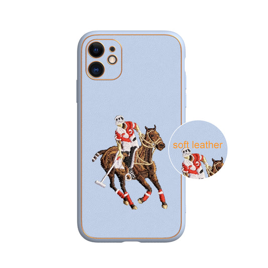 Apple iPhone 11 Premium Embroidery Leather case - Pattern 10