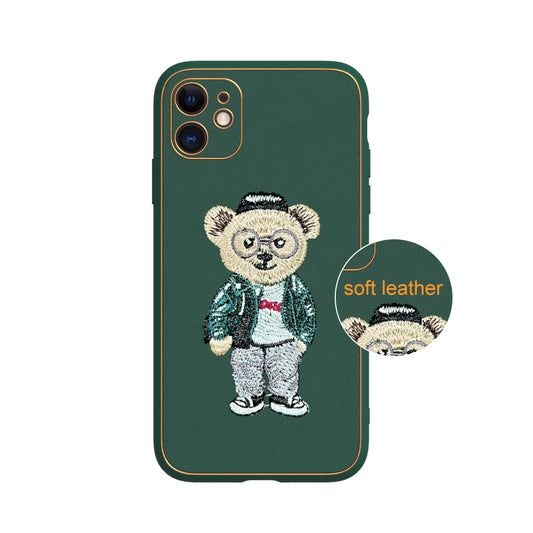 Apple iPhone 11 Premium Embroidery Leather case - Pattern 5