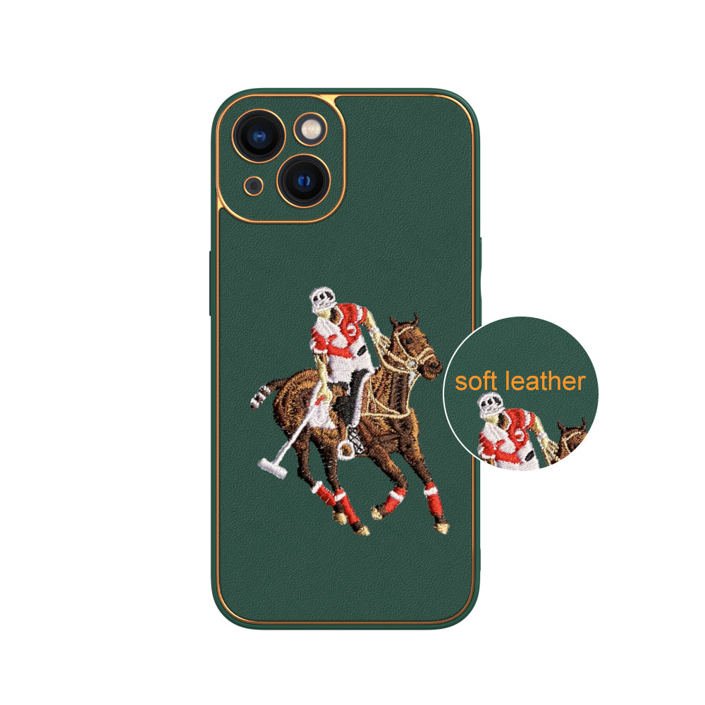 Apple iPhone 13 Premium Embroidery Leather case - Pattern 7
