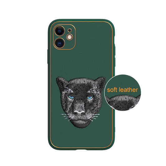 Apple iPhone 11 Premium Embroidery Leather case - Pattern 7