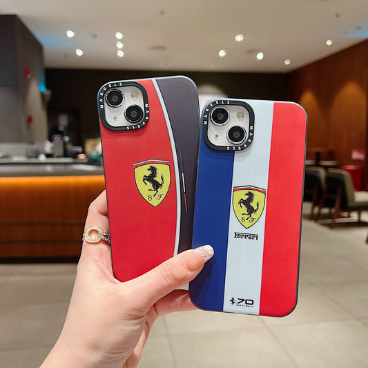 Apple iPhone Premium Ferrari IMD Printed Back Case - Ferrari 1