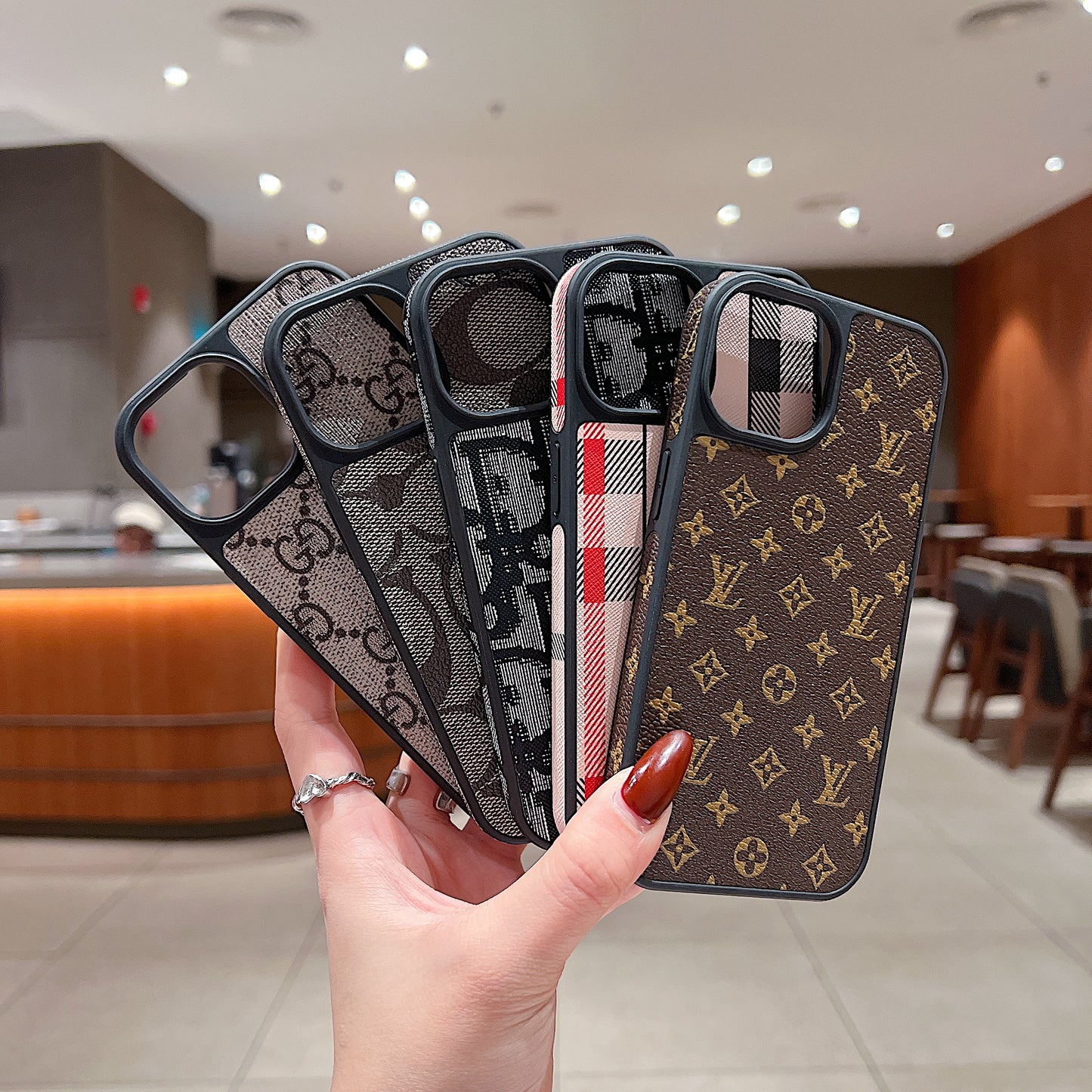 Apple iPhone Luxury Branded Leather Designer Case - Louis Vuitton