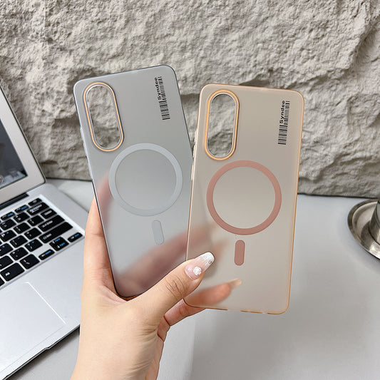 OnePlus Nord CE 4 Lite 5G Premium Magnetic Frosted Ultra Slim Back Case - Grey