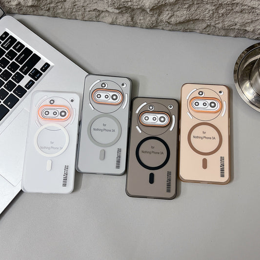 Nothing Phone 3A 5G Premium Magnetic Frosted Ultra Slim Back Case - White